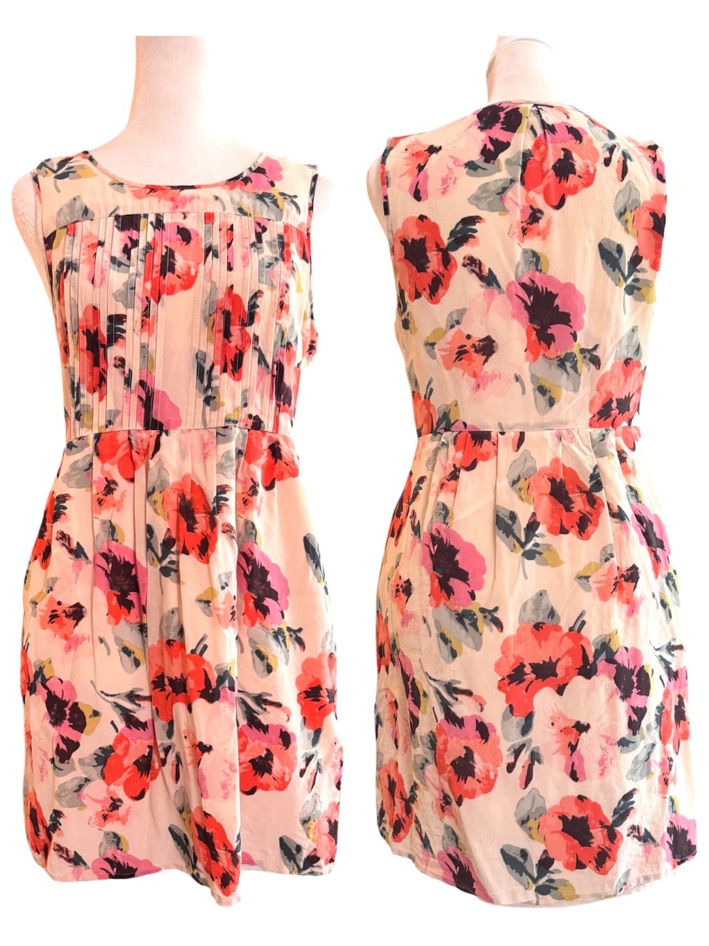 MADEWELL silk sleeveless dress, size 4